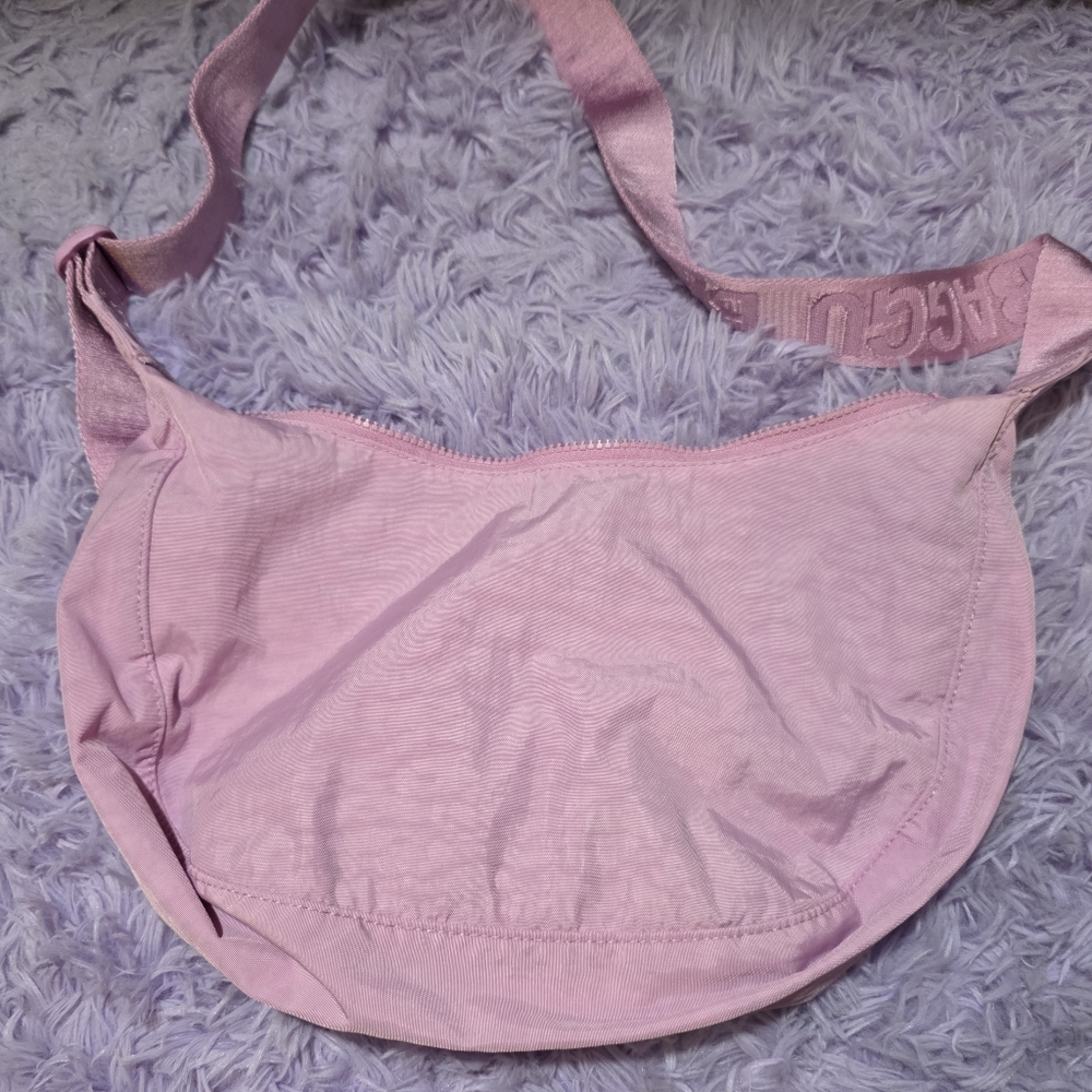 BAGGU Light Pink Crossbody Bag